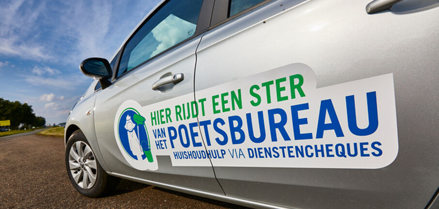 Sterrenwagen van het poetsbureau