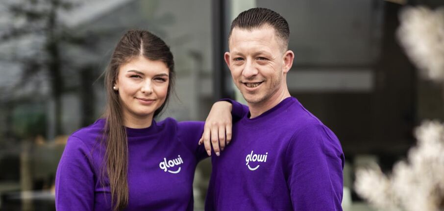 2 collegas die poseren zoom portrait